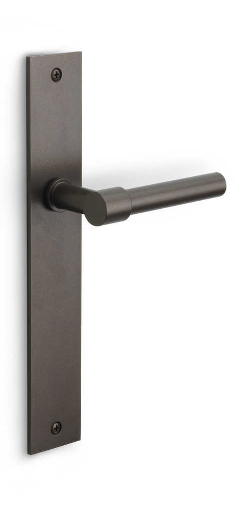PBL15P236SFC - unsprung lever handle on blank plate bronze