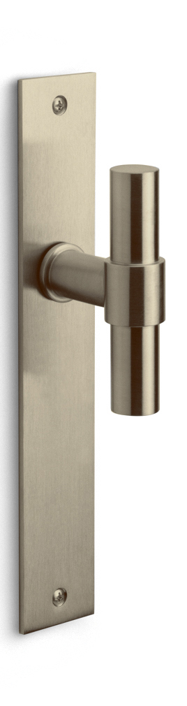 PBT20P236SFC - solid unsprung door handle on blind plate