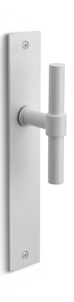 PBT15XLP236SFC - unsprung lever handle on blank plate white