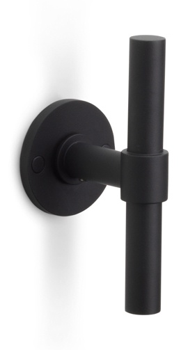 PBT15XL/50 - solid double sprung door handle on rose bronze
