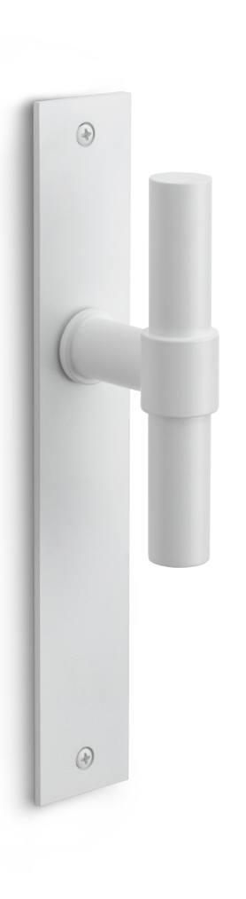 PBT20XLP236SFC - unsprung lever handle on blank plate white