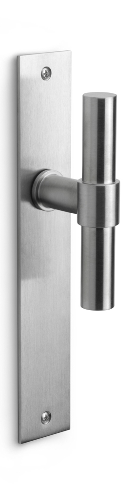PBT20XLP236SFC - unsprung lever handle on blank plate satin stainless steel