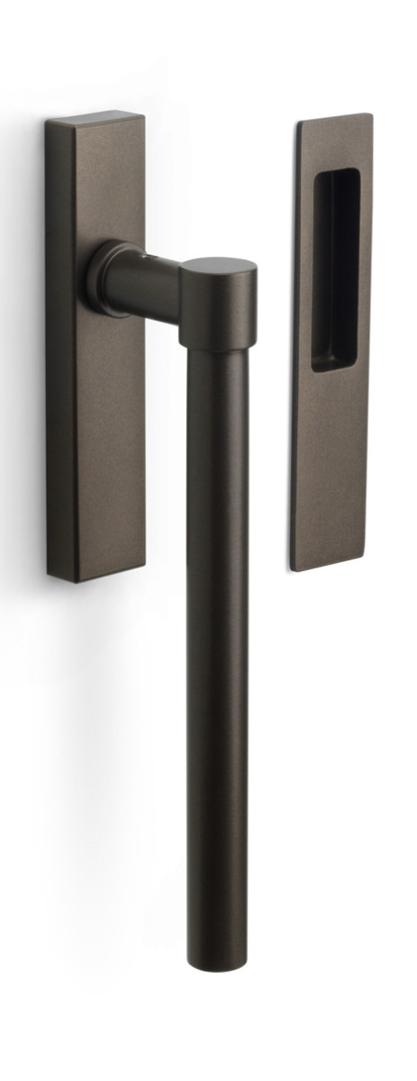PB230 - lift-up sliding door handle blank bronze