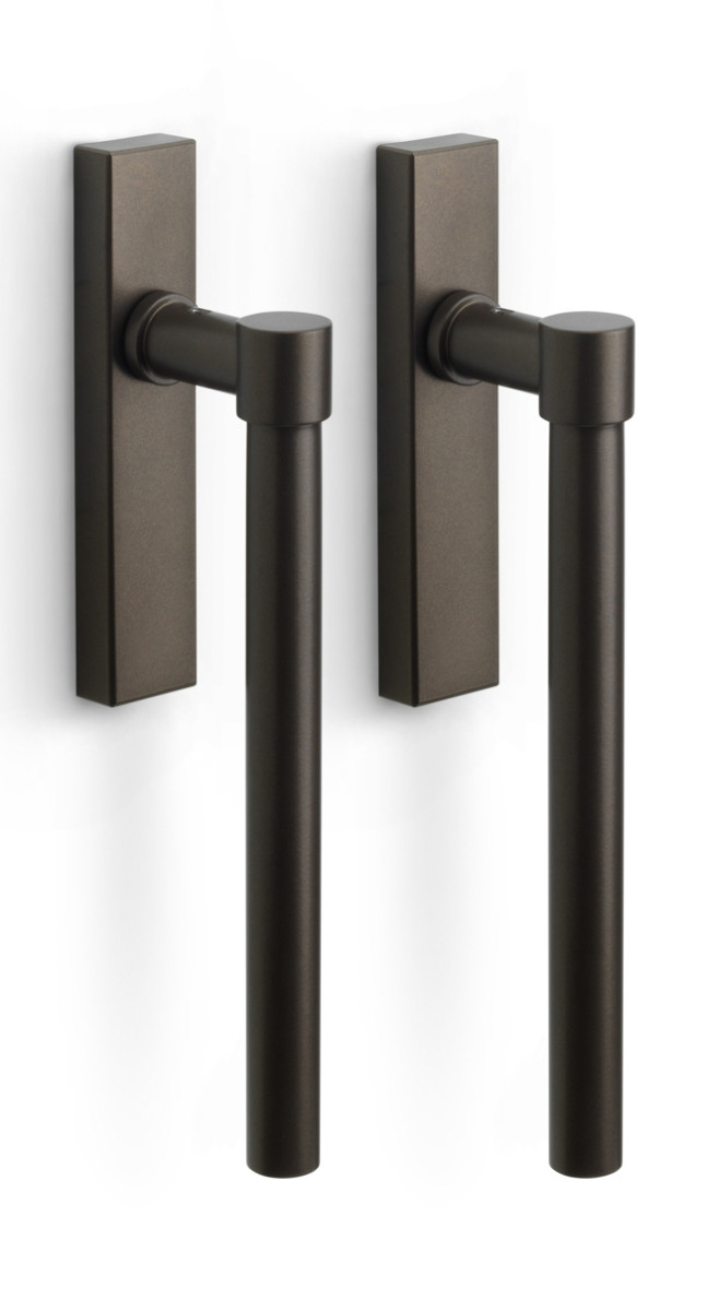 PB230PAY - set of lift-up sliding door handles profile cylinder hole Y69 bronze