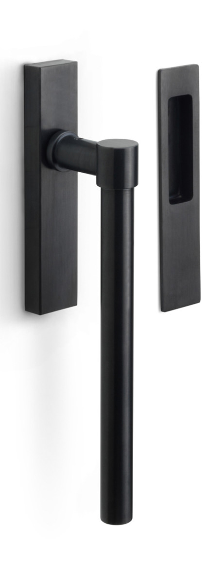PB230Y - lift-up sliding door handle profile cylinder hole Y69 PVD satin black