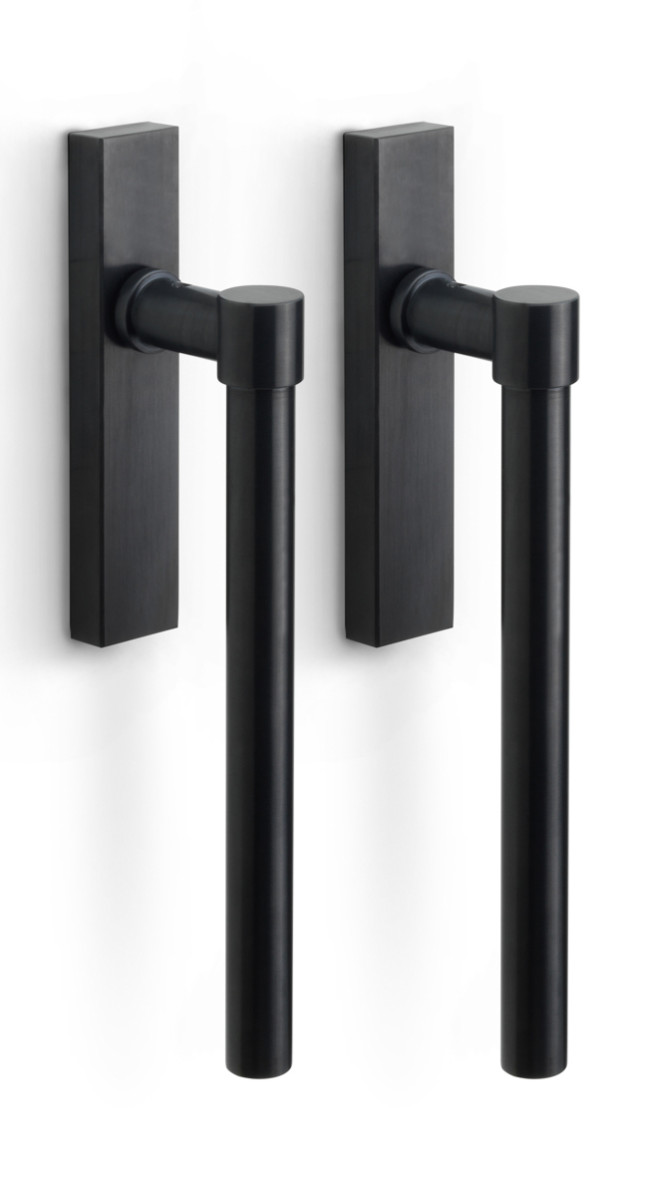 PB230PA - set of lift-up sliding door handles blank PVD satin black
