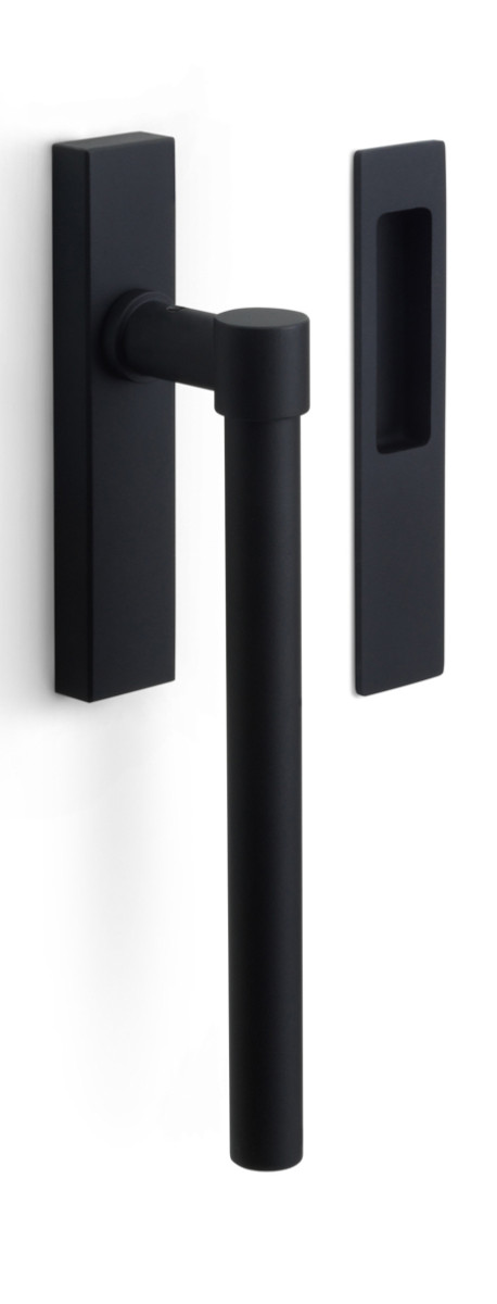 PB230 - lift-up sliding door handle blank satin black