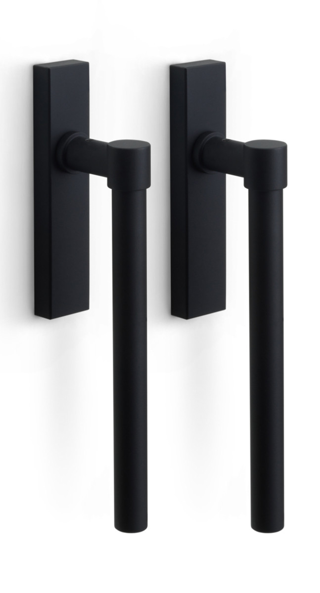 PB230PA - set of lift-up sliding door handles blank satin black