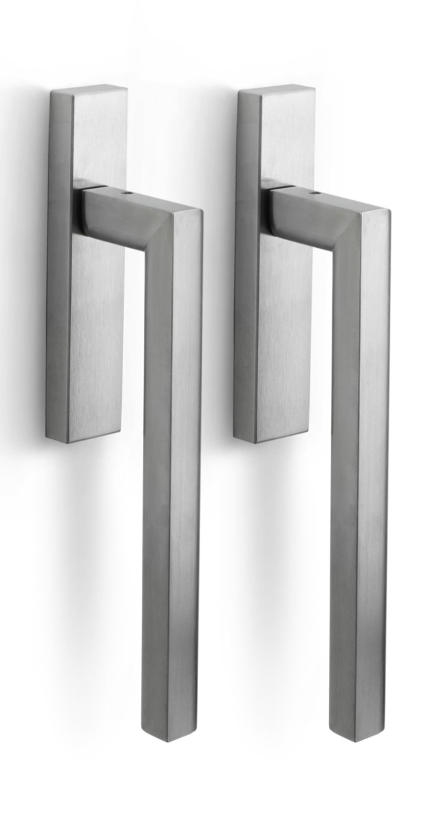 PB231PA - set of lift-up sliding door handles blank satin stainless steel