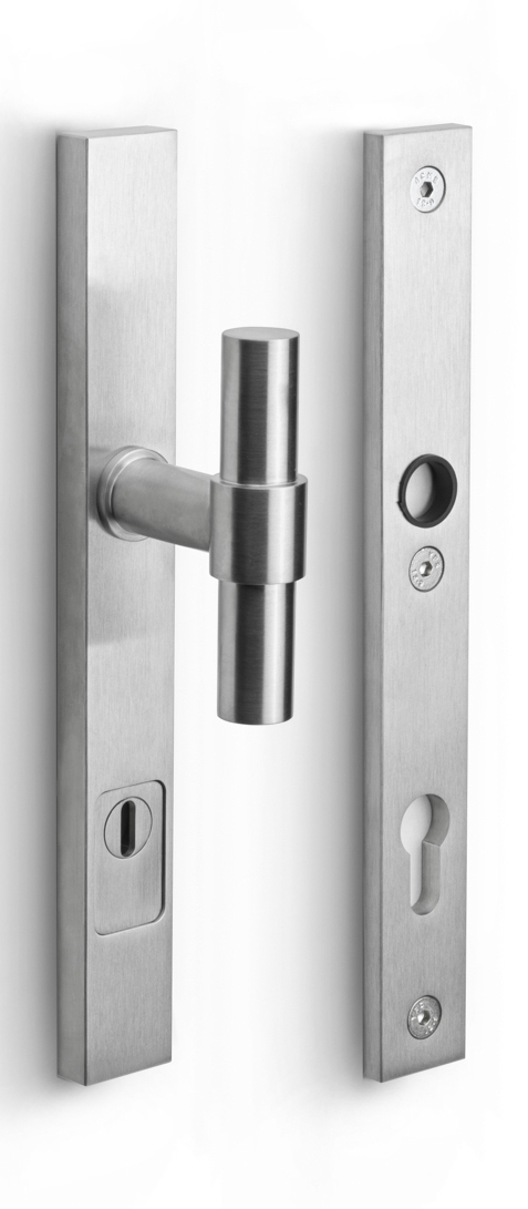 PB20-28KT - IN ONE PB20-28KT security plates with cylinder protection cover knob/handle* SKG*** Y72 satin stainless steel