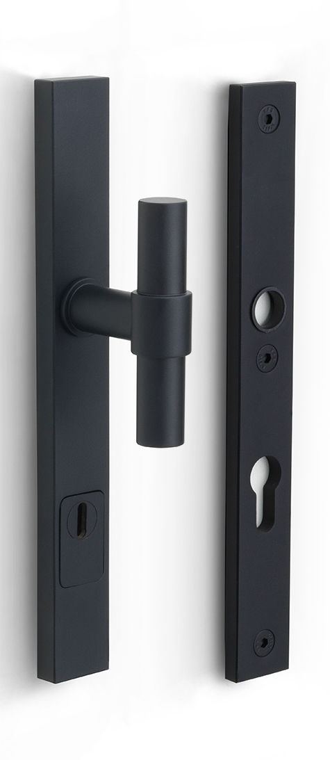 PB20-28KT - NM ONE PB20-28KT security plates with cylinder protection cover knob/handle* SKG*** Y72 satin black
