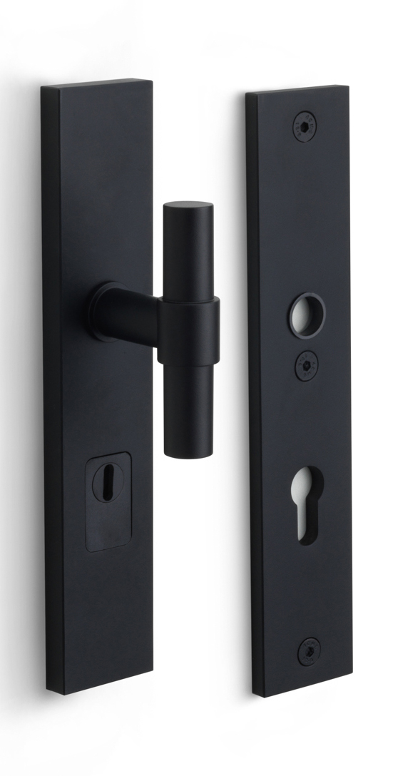 PB20-50KT - NM ONE PB20-50KT security plates with cylinder protection cover knob/handle* SKG*** Y92 satin black