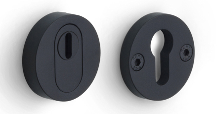 PBVEIL-KT - security escutcheons with cylinder protection cover SKG*** satin black