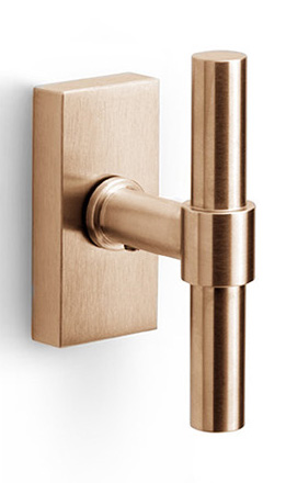 PBT15-DK - non-locking tilt and turn window handle PVD light bronze