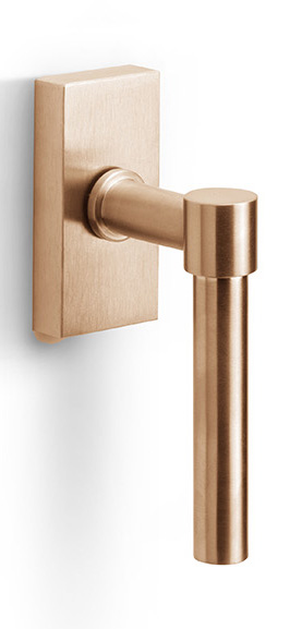 PBL15-DK - non-locking tilt and turn window handle PVD light bronze