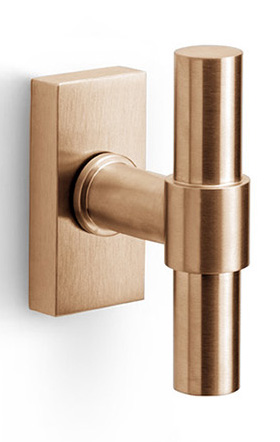 PBT20-DK - non-locking tilt and turn window handle PVD light bronze