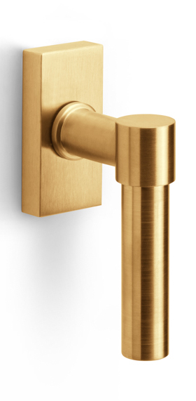 PBL20-DK - non-locking tilt and turn window handle PVD satin gold