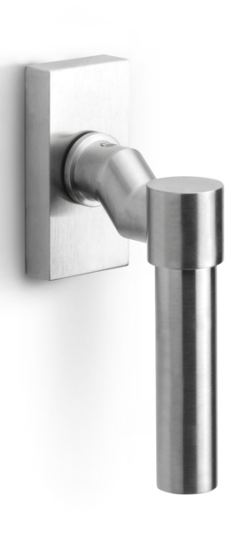 PBL20F-DK - non-locking offset tilt and turn window handle satin stainless steel