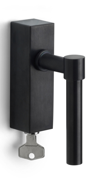 PBL15-DKLOCK - locking tilt and turn window handle PVD satin black