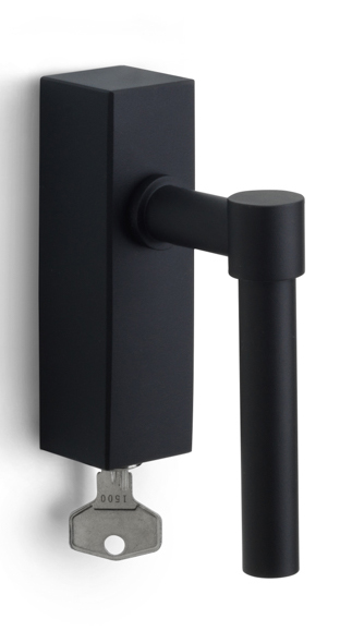 PBL15-DKLOCK - locking tilt and turn window handle satin black