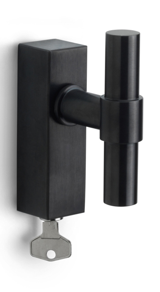 PBT20-DKLOCK - locking tilt and turn window handle PVD satin black
