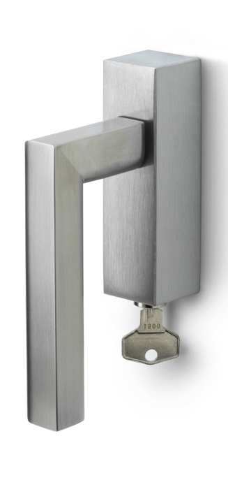 PBL23-DKLOCK - R TWO PBL23-DKLOCK locking tilt and turn window handle satin stainless steel right-turning