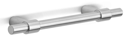 PB195/96 - cabinet handle 96mm c.t.c. satin stainless steel
