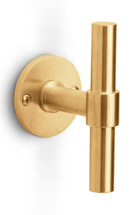 PBT15V/50 - fixed knob on rose PVD satin gold