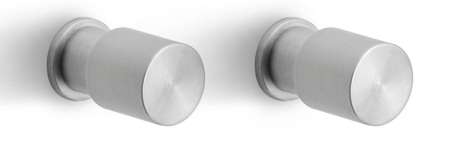 PB25 - set of two hooks satin stainless steel AISI 316
