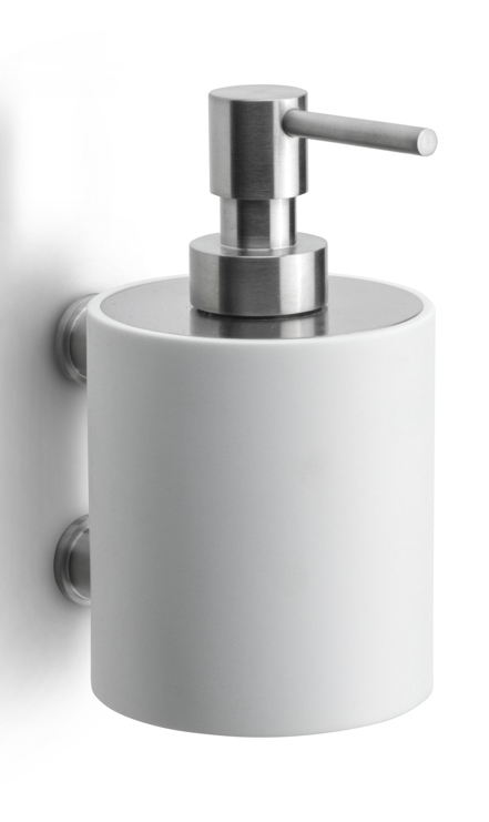 PB503 - soap dispenser wall-mounted satin stainless steel AISI 316/Corian®