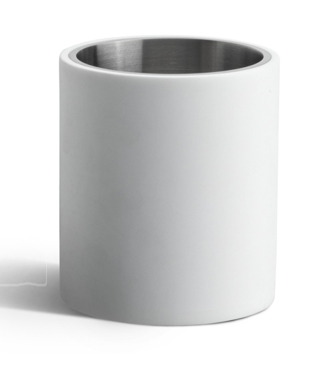 PB102 - toothbrush holder free-standing satin stainless steel AISI 316/Corian®