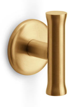EV200ZL-V - fixed front door knob without logo PVD satin gold