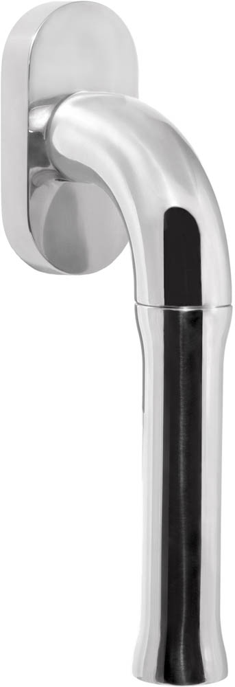 EV100ZL-DK-O - non-locking tilt and turn window handle without logo polished stainless steel