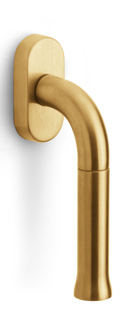 EV101-DK-O - non-locking tilt and turn window handle PVD satin gold