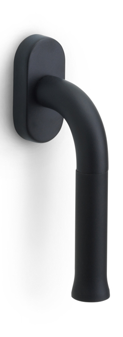 EV101ZL-DK-O - non-locking tilt and turn window handle without logo satin black