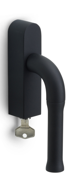 EV100ZL-DKLOCK-O - locking tilt and turn window handle without logo satin black