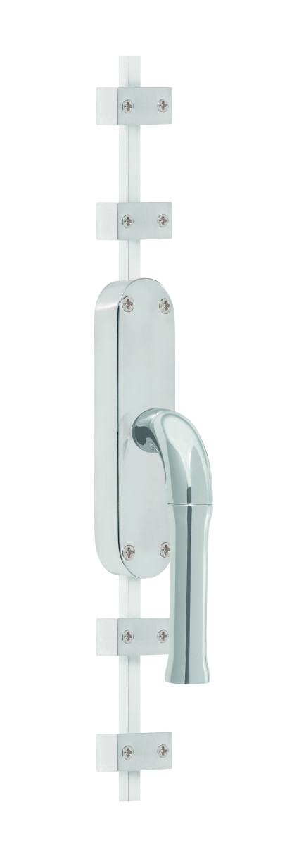 KO-EV100 - L NOUR KO-EV100ZL espagnolette bolt polished stainless steel left-turning