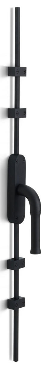 KO-EV100ZL - L NOUR KO-EV100ZL espagnolette bolt without logo satin black left-turning