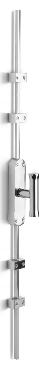 KO-EV102ZL - R NOUR KO-EV102ZL espagnolette bolt without logo polished stainless steel right-turning