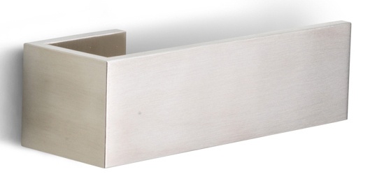 BM100 - solid sprung door handle on hidden rose bronze