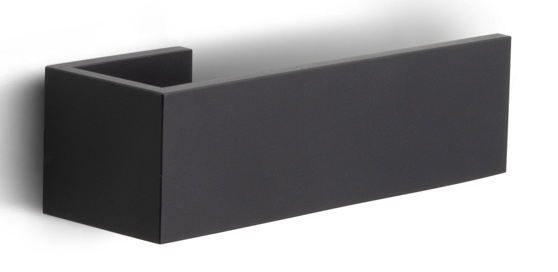 BM100 - solid sprung door handle on hidden rose bronze