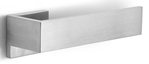 BM101 - solid sprung door handle on hidden rose bronze