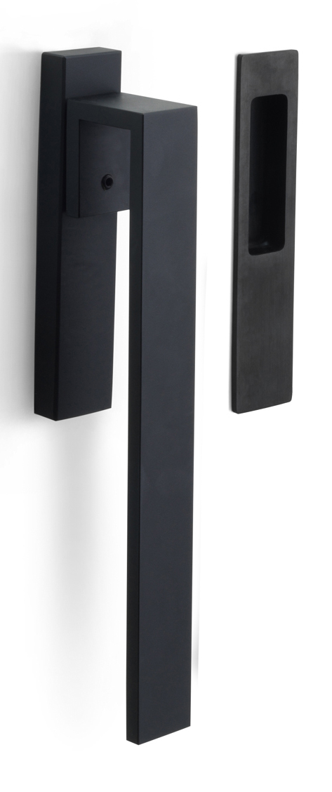 BM230 - lift-up sliding door handle blank satin black