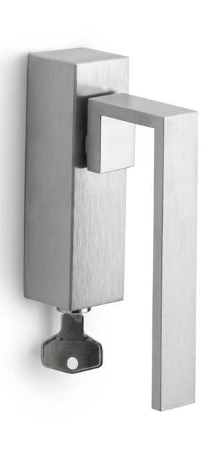 BM110-DKLOCK - locking tilt and turn window handle satin stainless steel