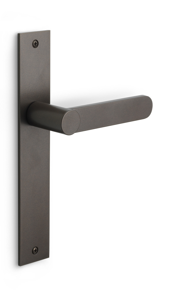 BB103P236SFC - unsprung lever handle on blank plate bronze