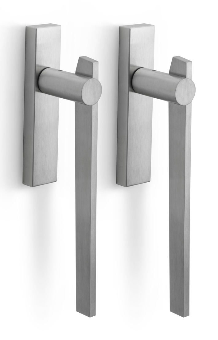 BB230PA - set of lift-up sliding door handles satin stainless steel