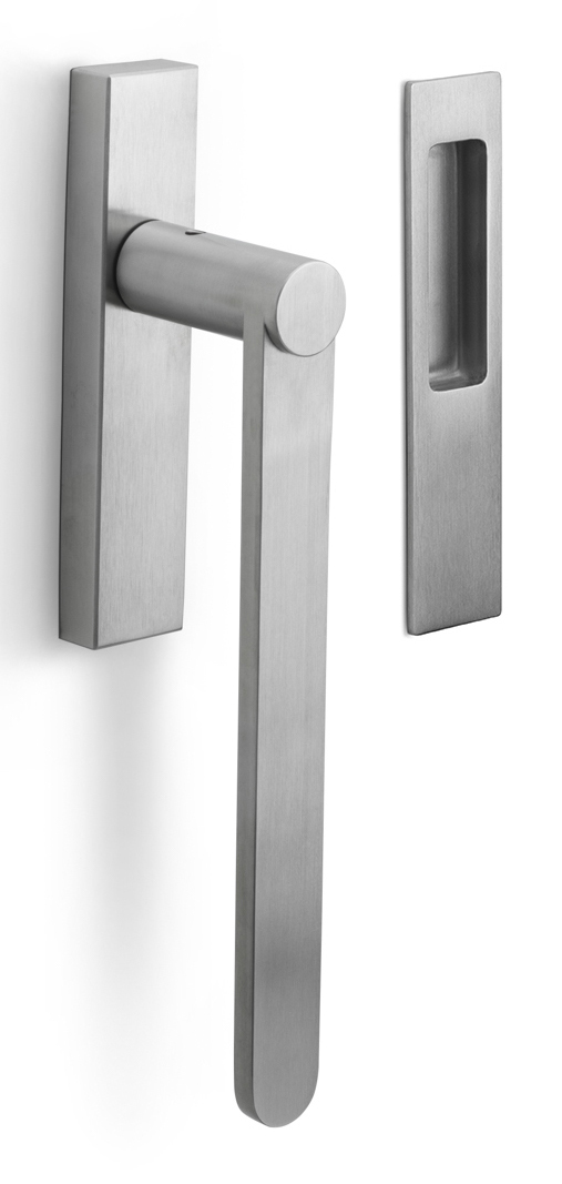 BB231 - lift-up sliding door handle blank satin stainless steel