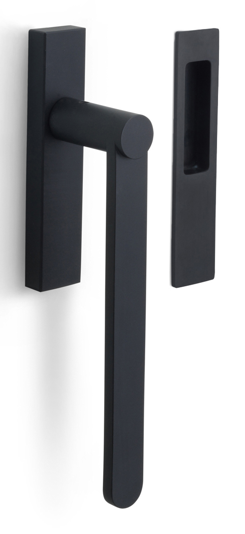 BB231Y - lift-up sliding door handle profile cylinder hole Y69 satin black