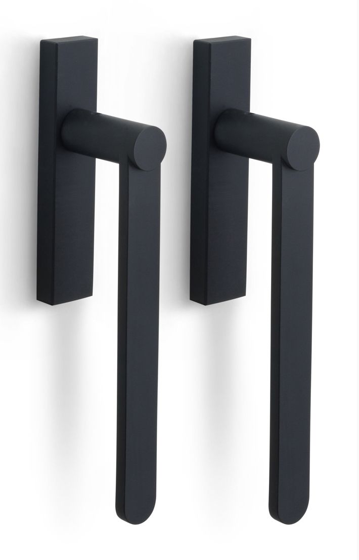 BB231PA - set of lift-up sliding door handles satin black