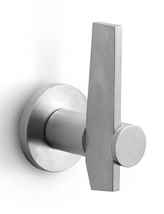 BB200V - fixed (front door) knob satin stainless steel